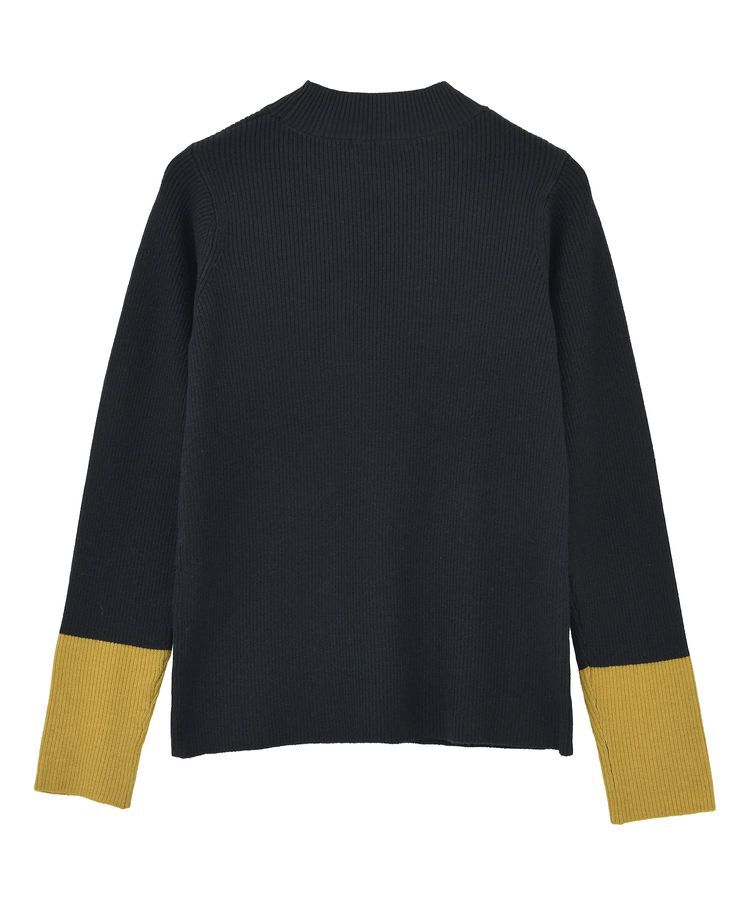 AMERICAN HOLIC「バイパチ袖配色リブプルオーバー＜静電気軽減＞」|ニット・セーター|