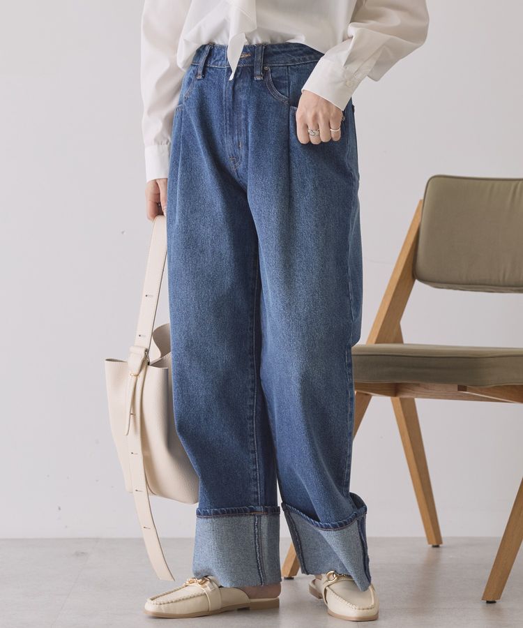 AMERICAN HOLIC「ロールアップデニムパンツ」|デニム|