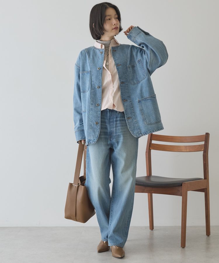 AMERICAN HOLIC「ルーズストレートデニムパンツ」|デニム|