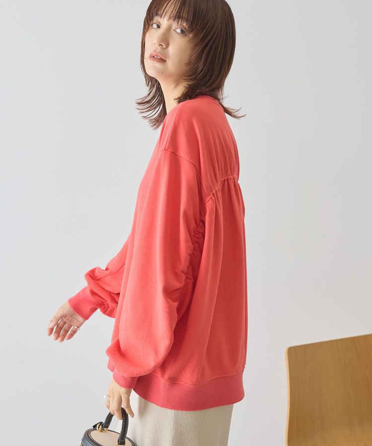 AMERICAN HOLIC「バックギャザー裏毛スウェット」|スウェット・ジャージ|Red