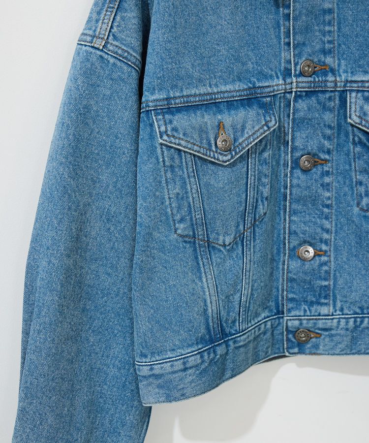 AMERICAN HOLIC「ショート丈デニムジャケット」|テーラードジャケット|