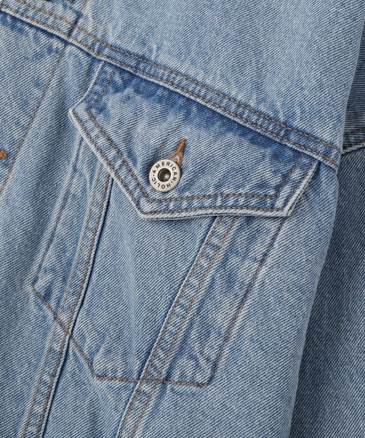 AMERICAN HOLIC「ショート丈デニムジャケット」|テーラードジャケット|