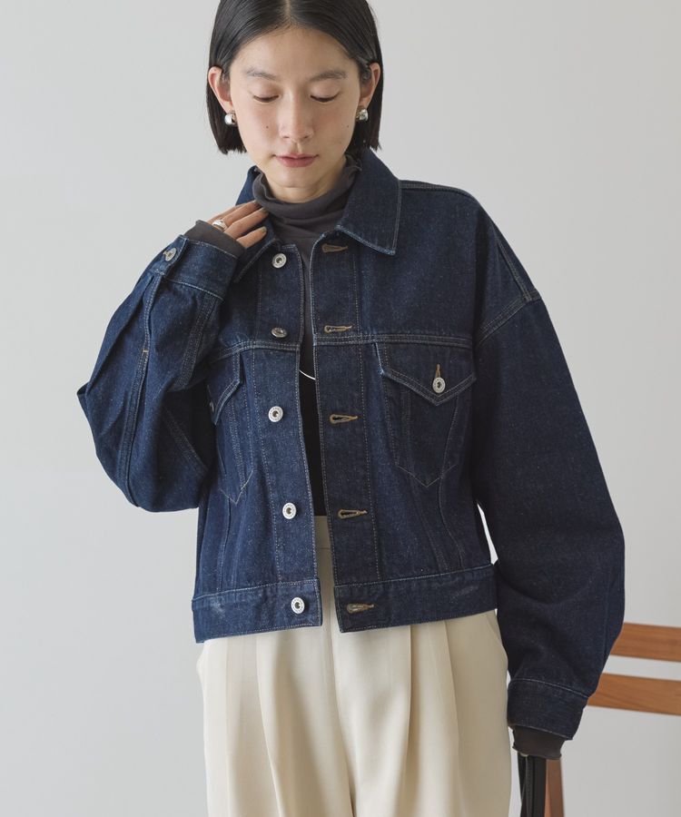 AMERICAN HOLIC「ショート丈デニムジャケット」|テーラードジャケット|One Wash