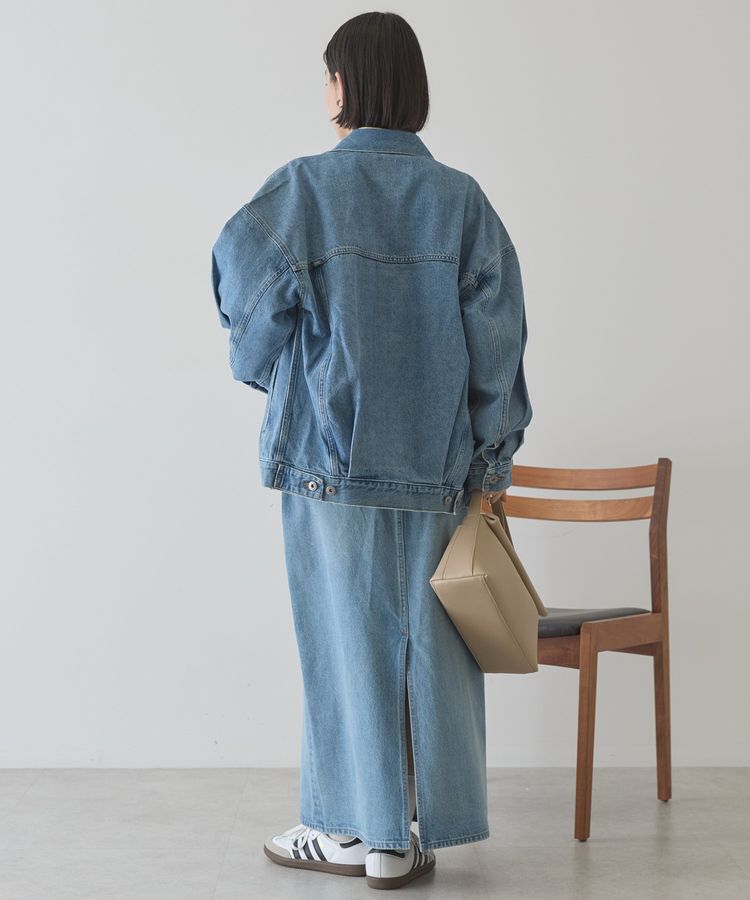 AMERICAN HOLIC「ロング丈デニムジャケット」|テーラードジャケット|