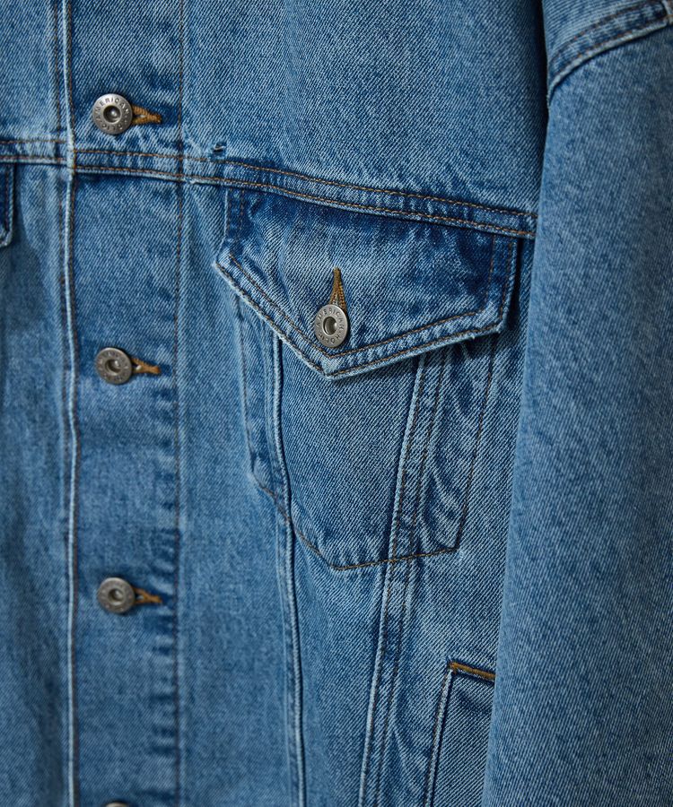 AMERICAN HOLIC「ロング丈デニムジャケット」|テーラードジャケット|