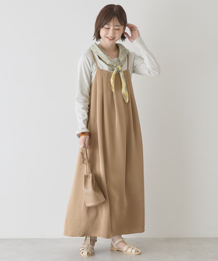 AMERICAN HOLIC「タックサテンキャミワンピース」|ワンピース|