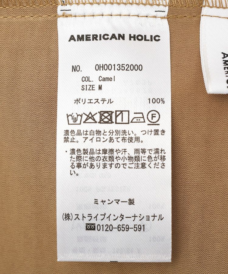 AMERICAN HOLIC「タックサテンキャミワンピース」|ワンピース|