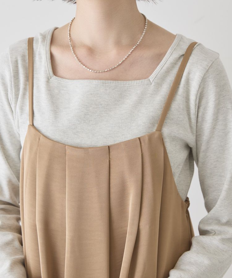 AMERICAN HOLIC「タックサテンキャミワンピース」|ワンピース|