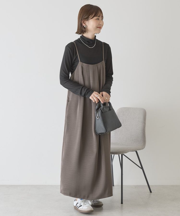 AMERICAN HOLIC「タックサテンキャミワンピース」|ワンピース|