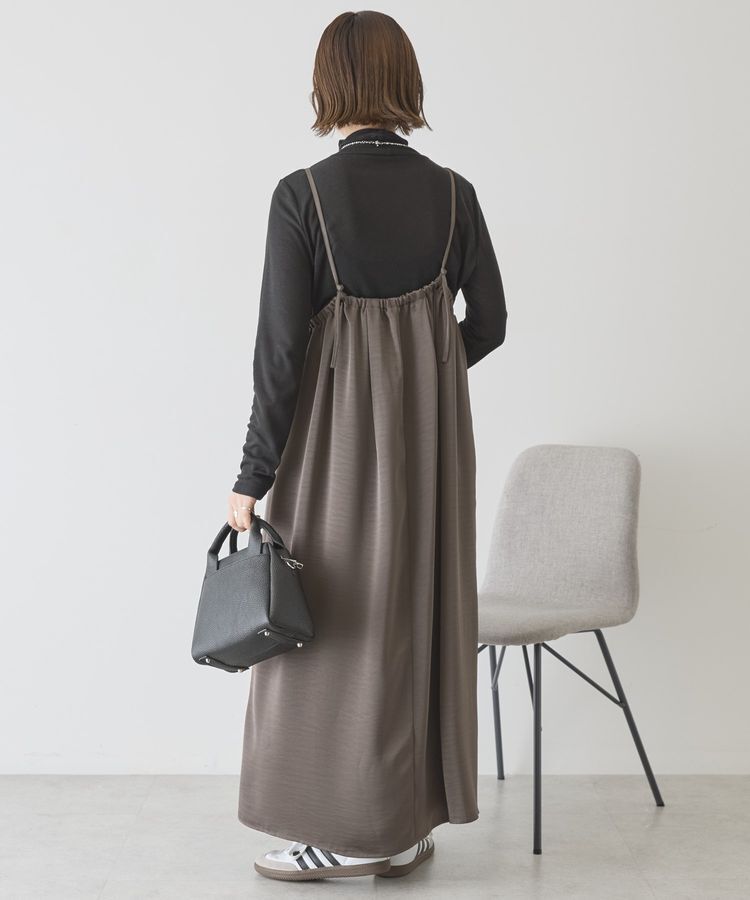 AMERICAN HOLIC「タックサテンキャミワンピース」|ワンピース|