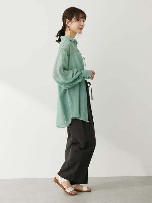 Green Parks「・ELENCARE　DUE　シアーシャツチュニック」|チュニック|