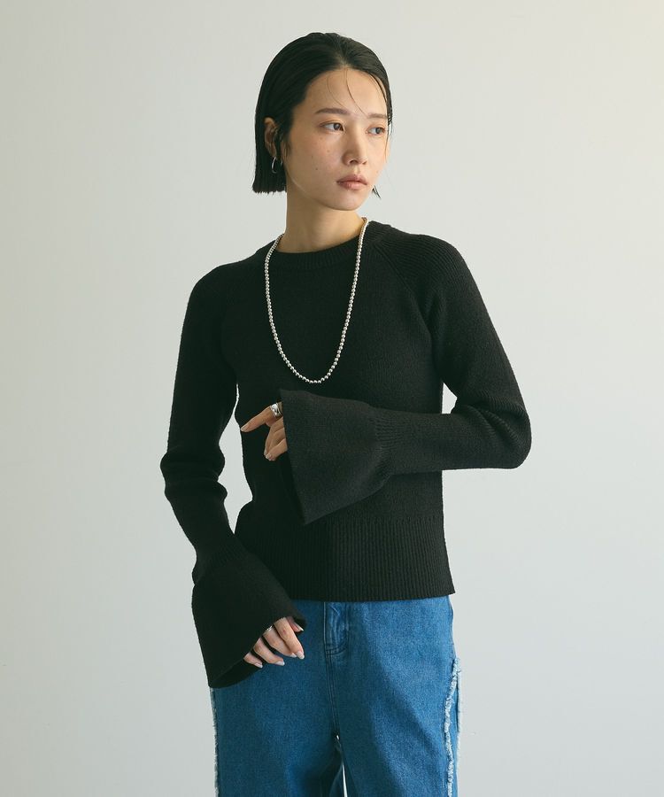 armonia「armonia.袖フレアニットプルオーバー」|ニット・セーター|