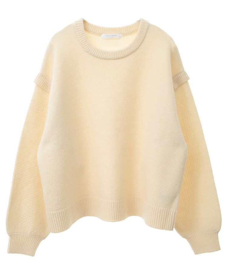 Green Parks「袖かのこニットプルオーバー」|ニット・セーター|