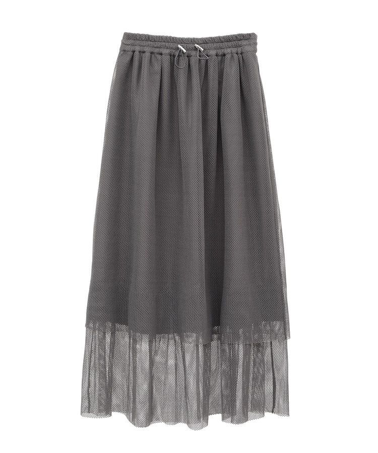 Green Parks「メッシュティアードスカート」|スカート|