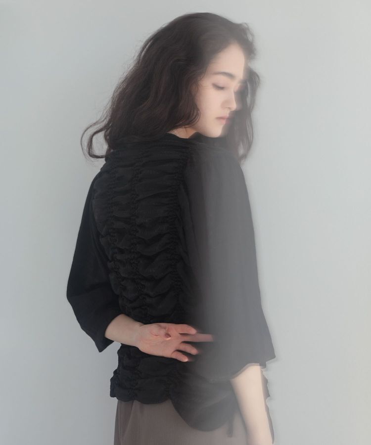 Green Parks「■ESCARシアーギンガムシャーリングカーディガン」|カーディガン|