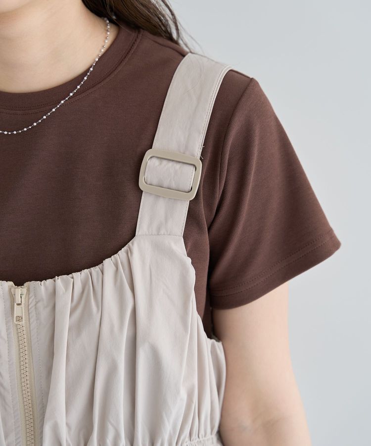 Green Parks「・SUGAR SPOON シャーリングジャンスカ」|ジャンパースカート|