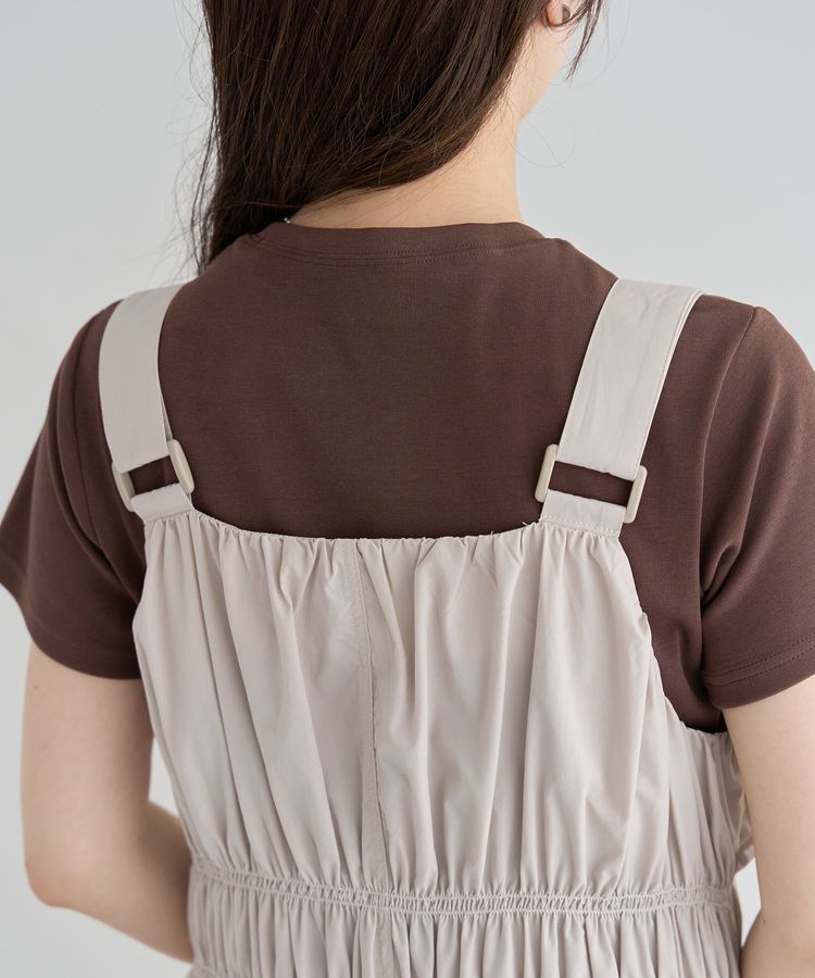 Green Parks「・SUGAR SPOON シャーリングジャンスカ」|ジャンパースカート|