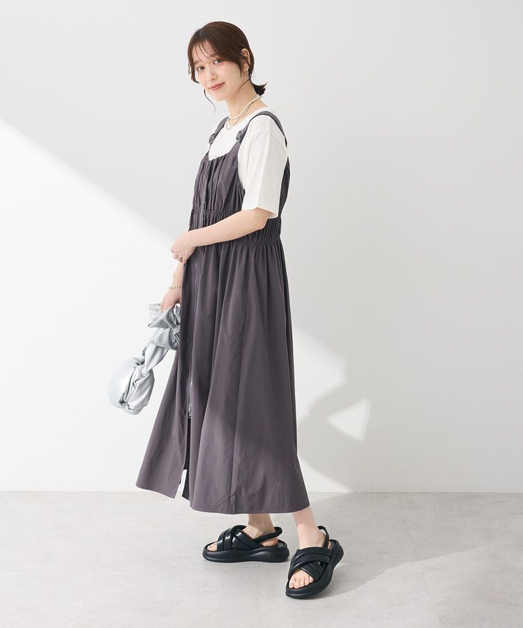 Green Parks「・SUGAR SPOON シャーリングジャンスカ」|ジャンパースカート|