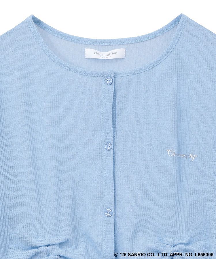 Green Parks「チャーミーキティ/フロントギャザーシアーカーディガン」|カーディガン|