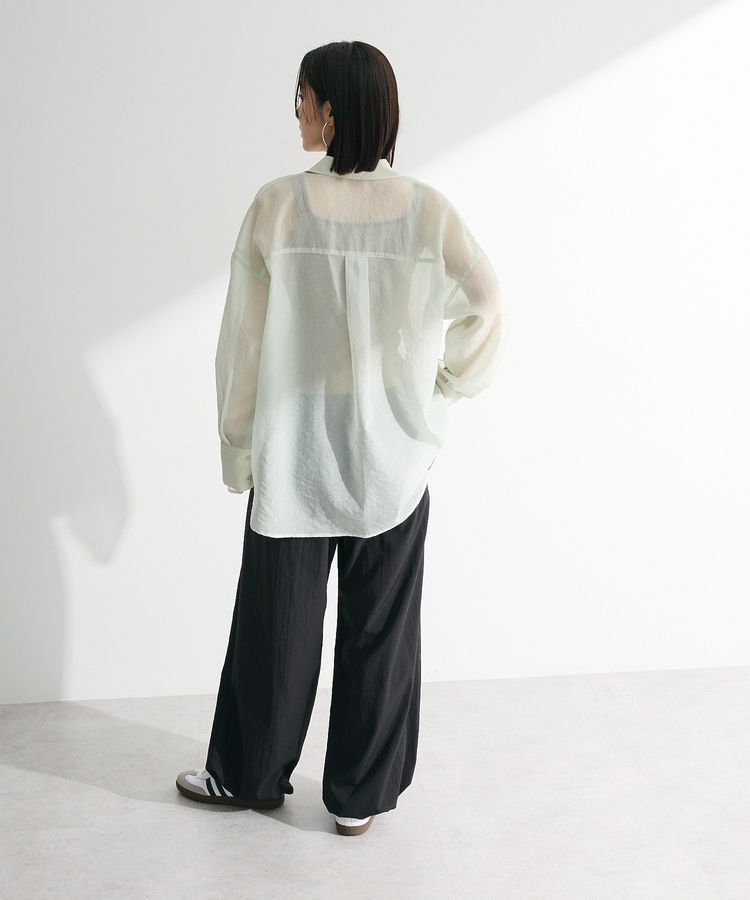 Green Parks「・ELENCARE DUE ラメシアー長袖シャツ」|シャツ・ブラウス|