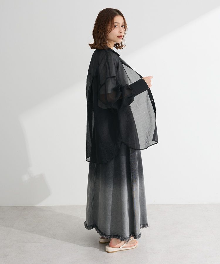 Green Parks「・ELENCARE DUE ラメシアー長袖シャツ」|シャツ・ブラウス|