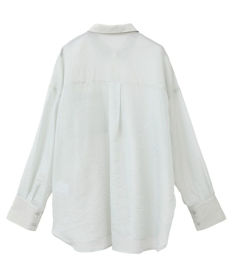 Green Parks「・ELENCARE DUE ラメシアー長袖シャツ」|シャツ・ブラウス|