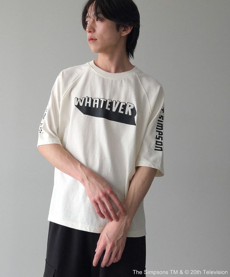 Green Parks「The SimpsonsピグメントラグランTEE」|Tシャツ・カットソー|Off White