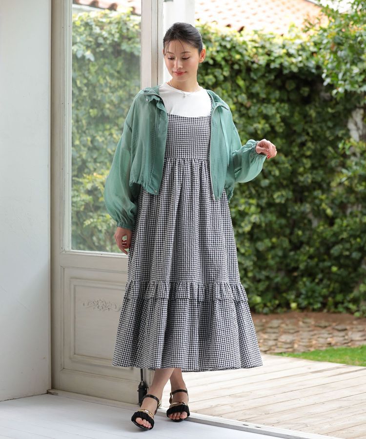 Green Parks「・ELENCARE DUE ギンガムキャミワンピース」|ワンピース|