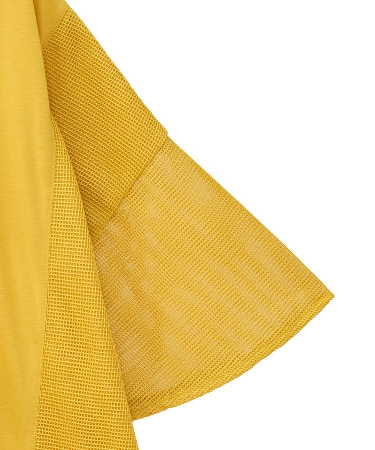 Green Parks「袖メッシュドッキングロゴプルオーバー」|Tシャツ・カットソー|