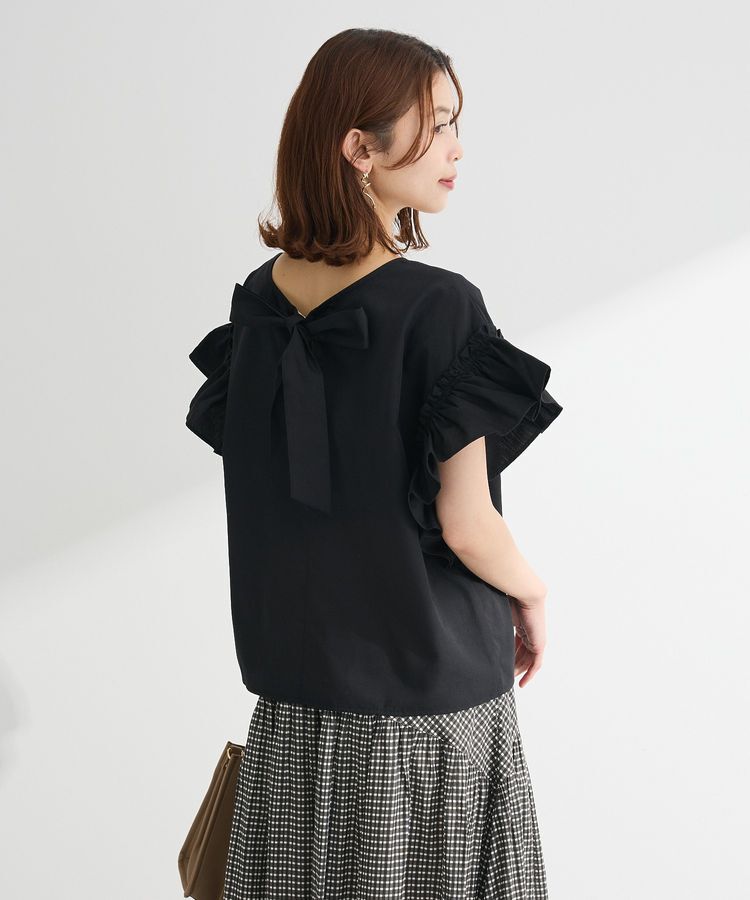 Green Parks「・ELENCARE DUE バックリボンブラウス」|シャツ・ブラウス|