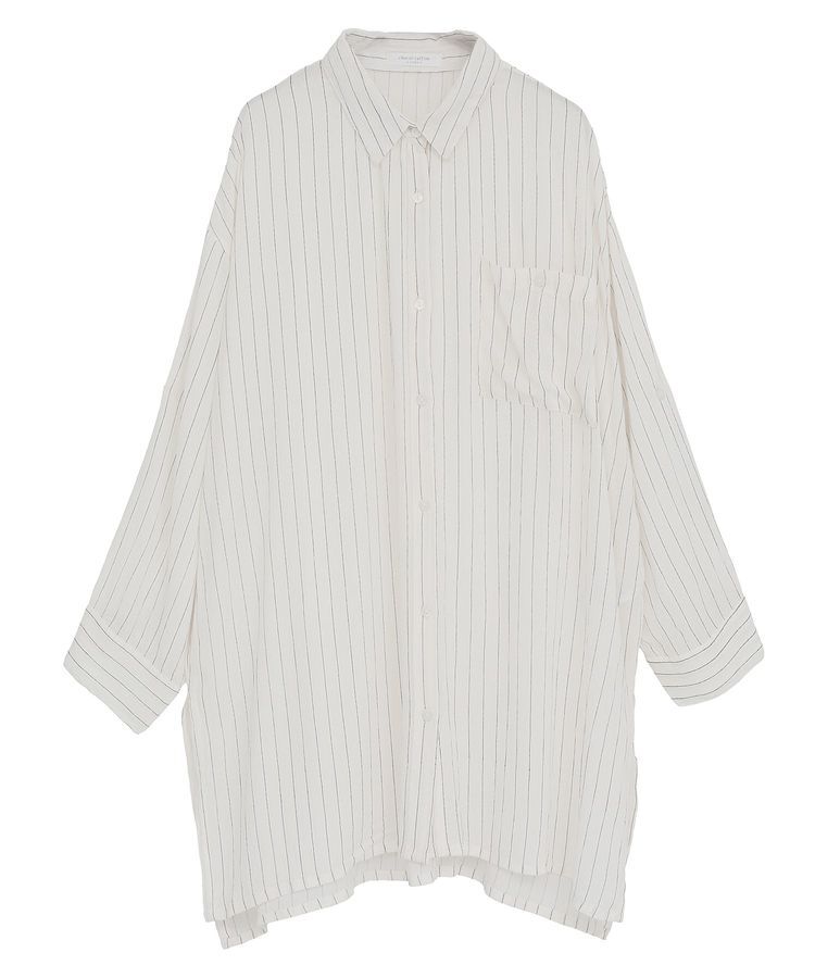 Green Parks「ターンバック長袖レーヨンチュニック」|チュニック|