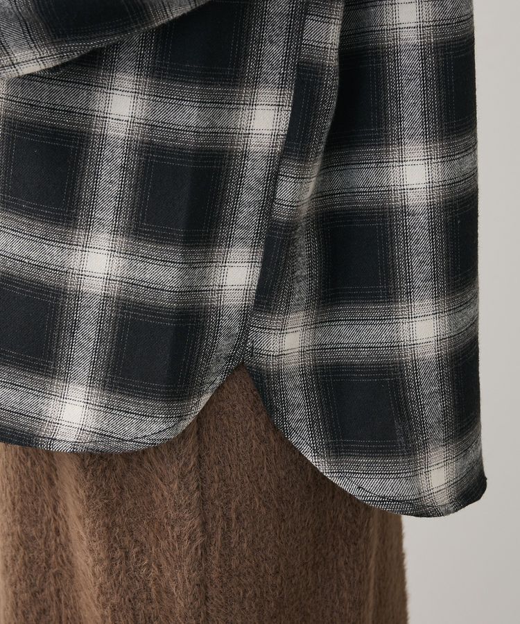 Green Parks「・ELENCARE DUE 2wayチェックビックシャツ」|チュニック|