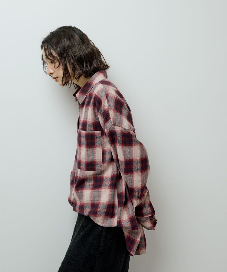 Green Parks「・ELENCARE DUE 2wayチェックビックシャツ」|チュニック|