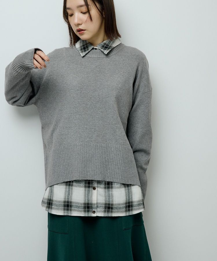 Green Parks「・ELENCARE DUE 2wayチェックビックシャツ」|チュニック|