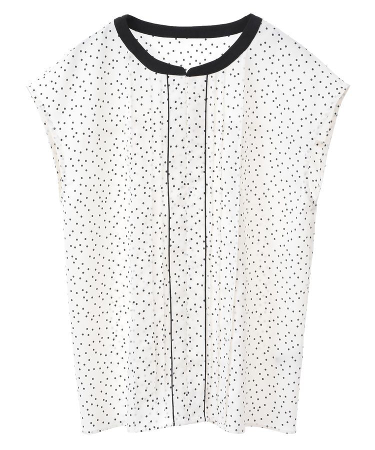 YECCA VECCA「配色タックデザインブラウス」|シャツ・ブラウス|