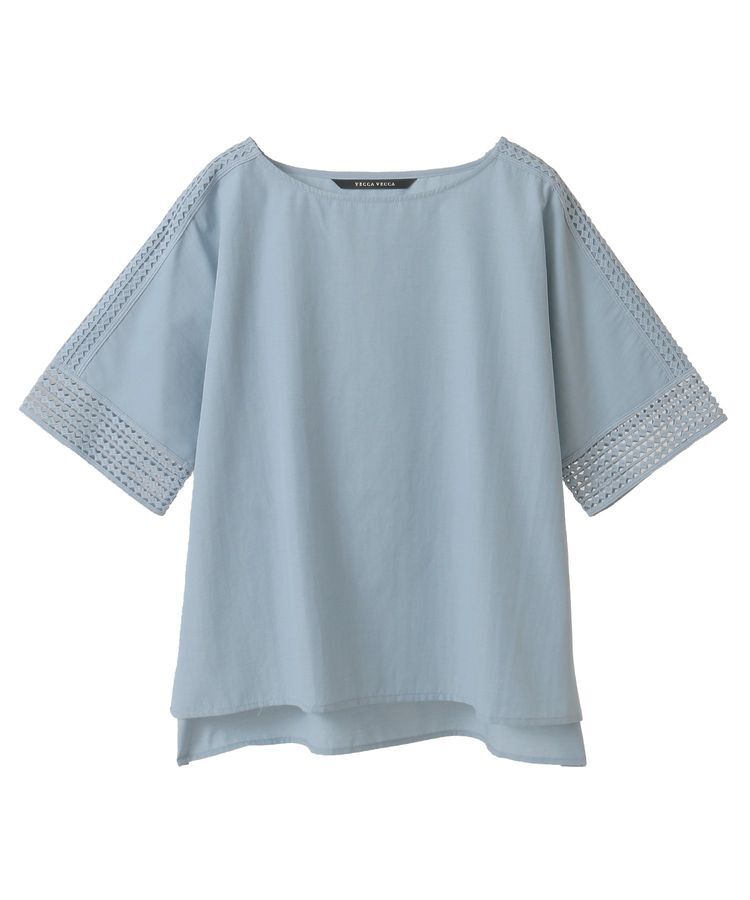 YECCA VECCA「レースMIXドルマンブラウス」|シャツ・ブラウス|