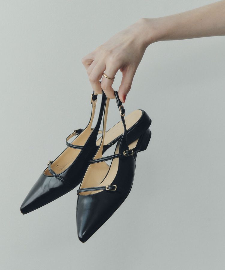 YECCA VECCA「バックストラップメリージェーンパンプス」|パンプス|Black