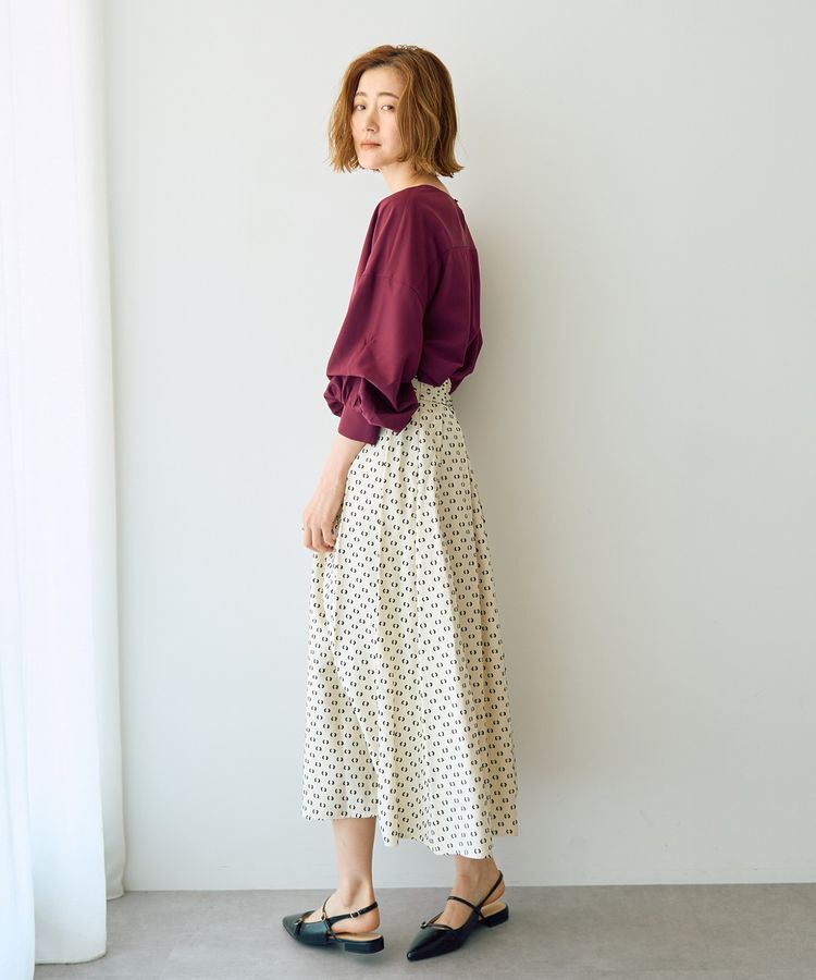 YECCA VECCA「タックフレアスカート」|フレア|