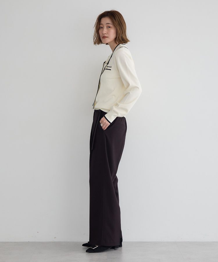 YECCA VECCA「配色ボウタイニット」|ニット・セーター|