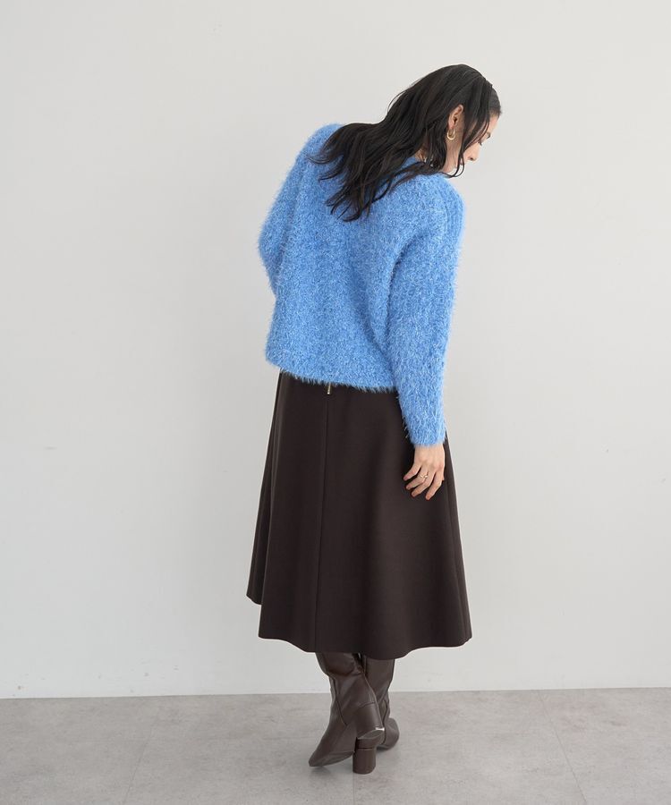 YECCA VECCA「メルトンジャージーAラインスカート」|フレア|