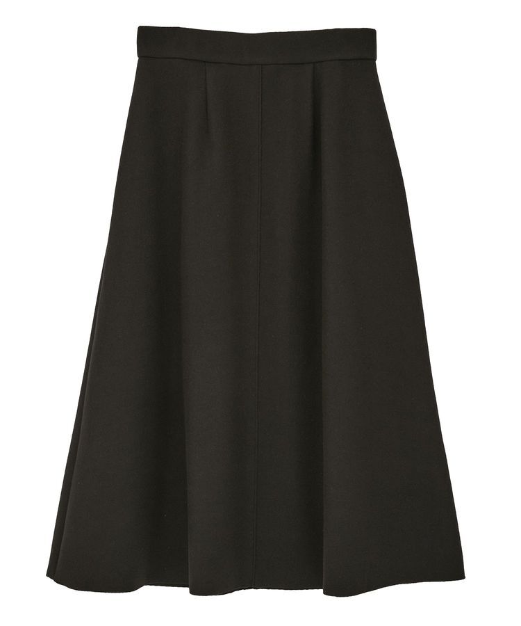 YECCA VECCA「メルトンジャージーAラインスカート」|フレア|