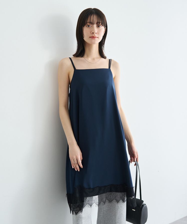 YECCA VECCA「レースサテンキャミチュニック」|チュニック|