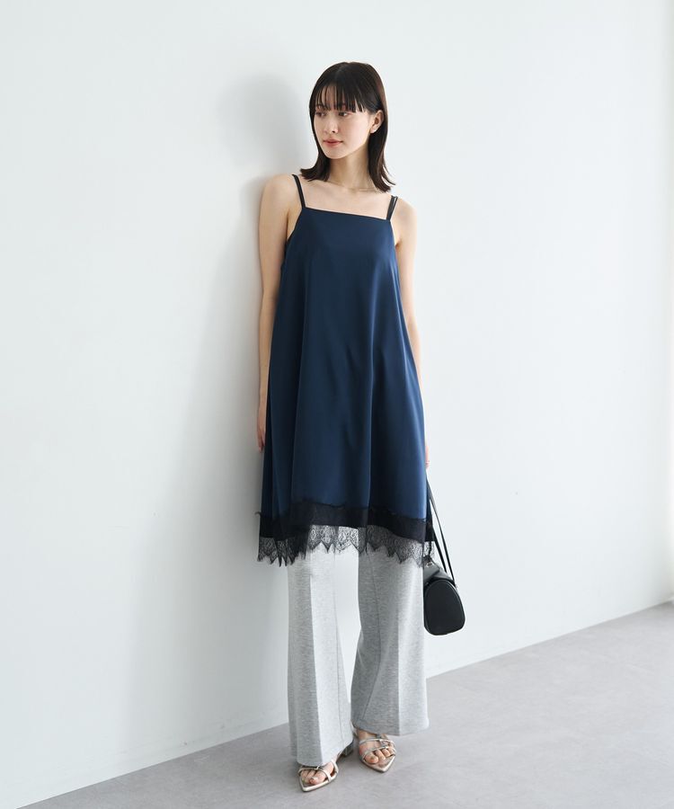 YECCA VECCA「レースサテンキャミチュニック」|チュニック|