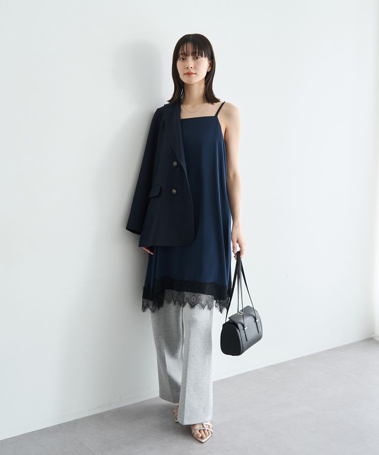 YECCA VECCA「レースサテンキャミチュニック」|チュニック|