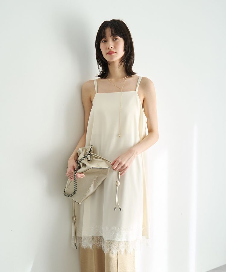 YECCA VECCA「レースサテンキャミチュニック」|チュニック|