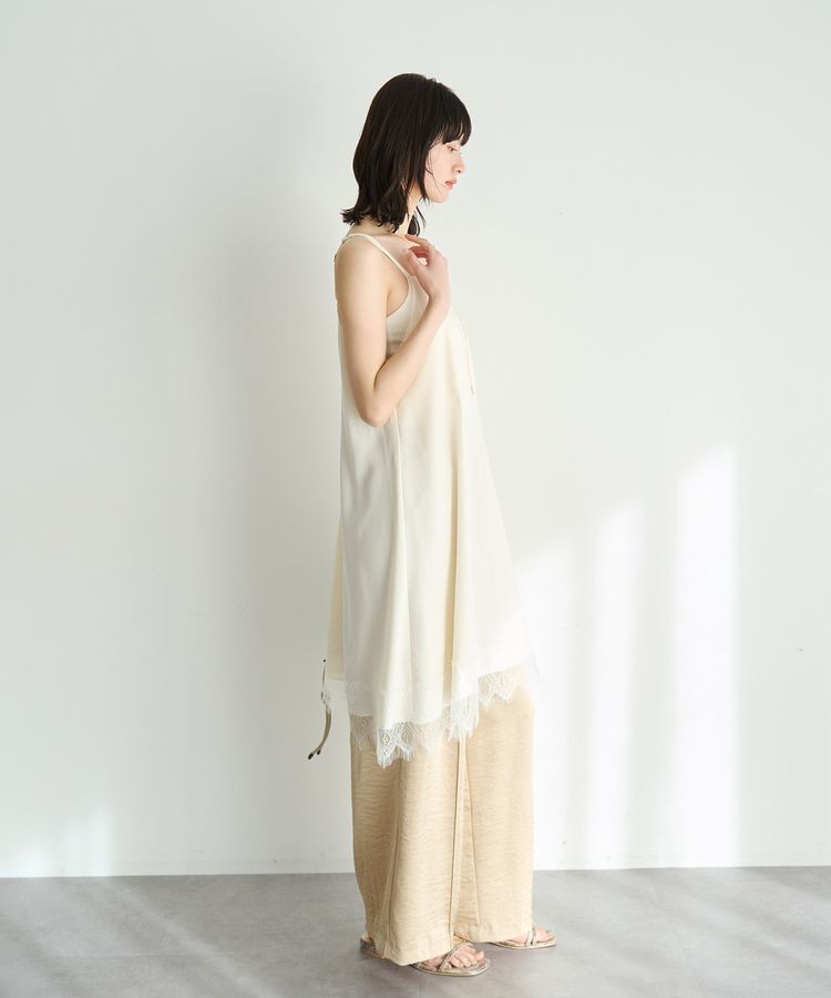 YECCA VECCA「レースサテンキャミチュニック」|チュニック|