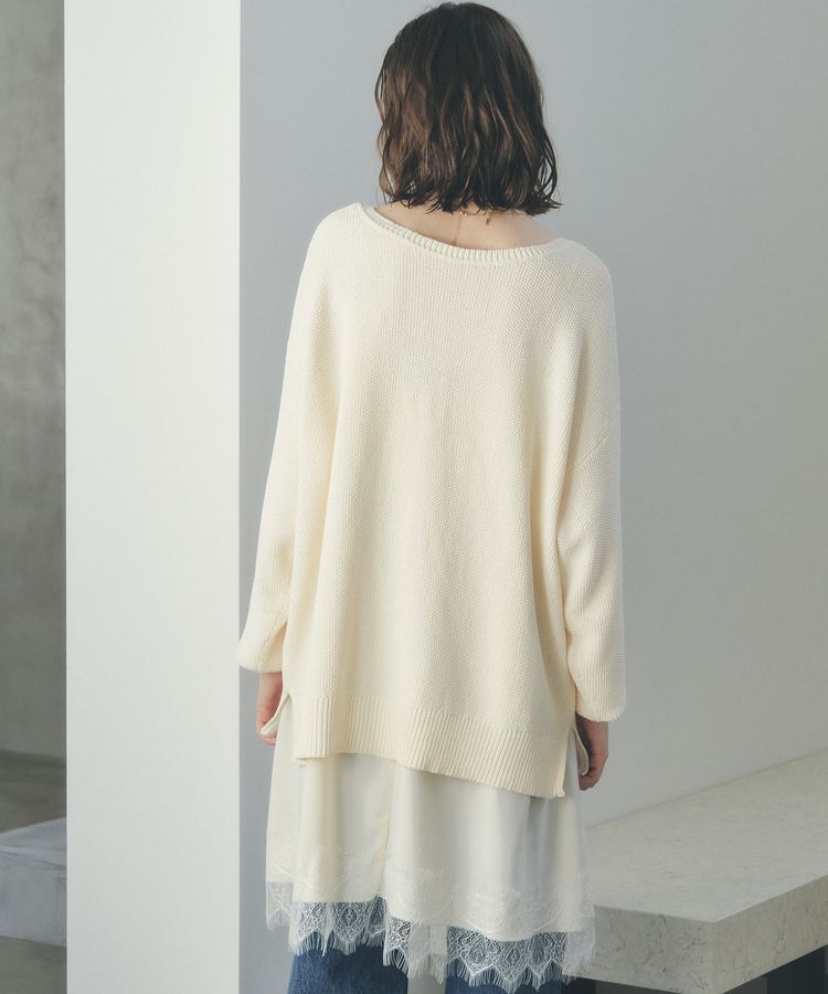 YECCA VECCA「レースサテンキャミチュニック」|チュニック|