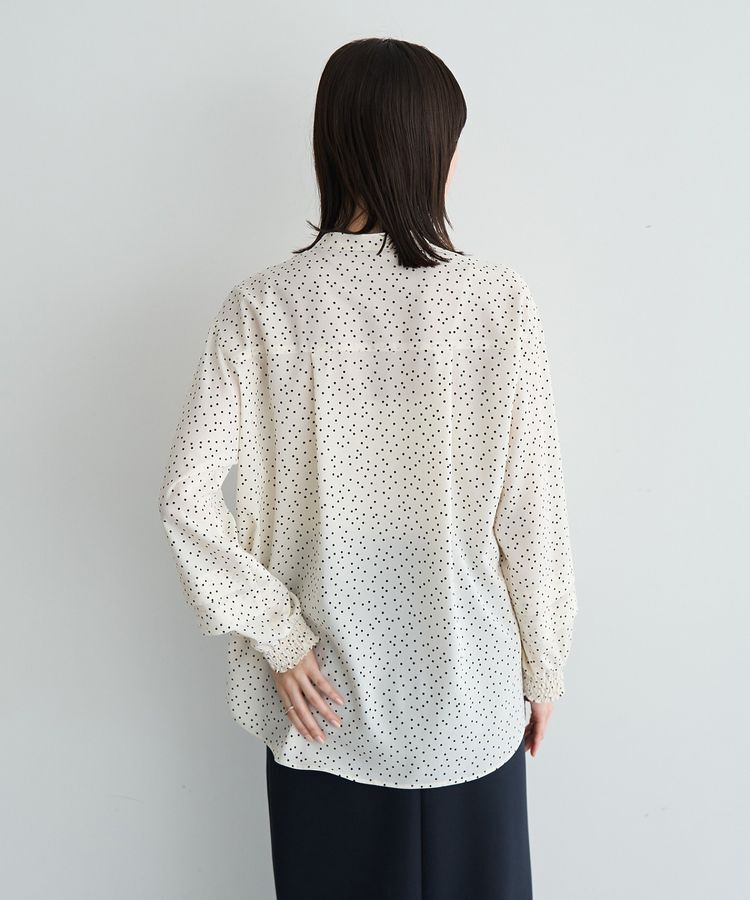 YECCA VECCA「2way裾アレンジパール釦ブラウス」|シャツ・ブラウス|