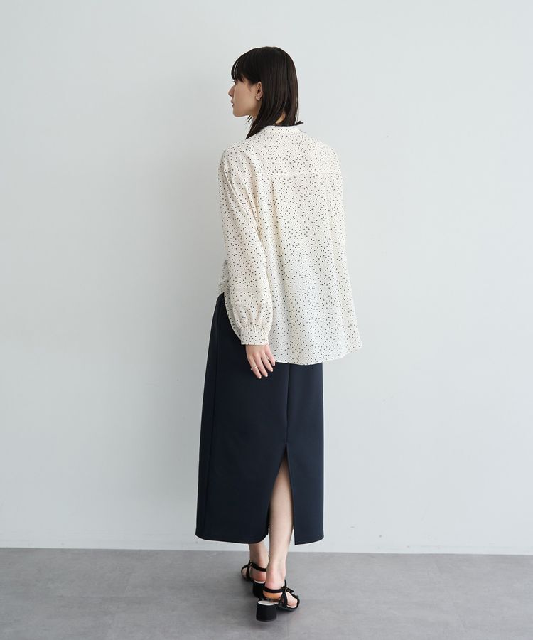 YECCA VECCA「2way裾アレンジパール釦ブラウス」|シャツ・ブラウス|