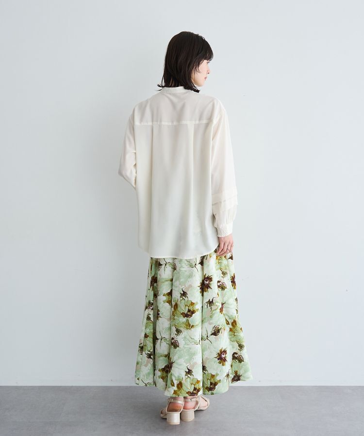 YECCA VECCA「2way裾アレンジパール釦ブラウス」|シャツ・ブラウス|